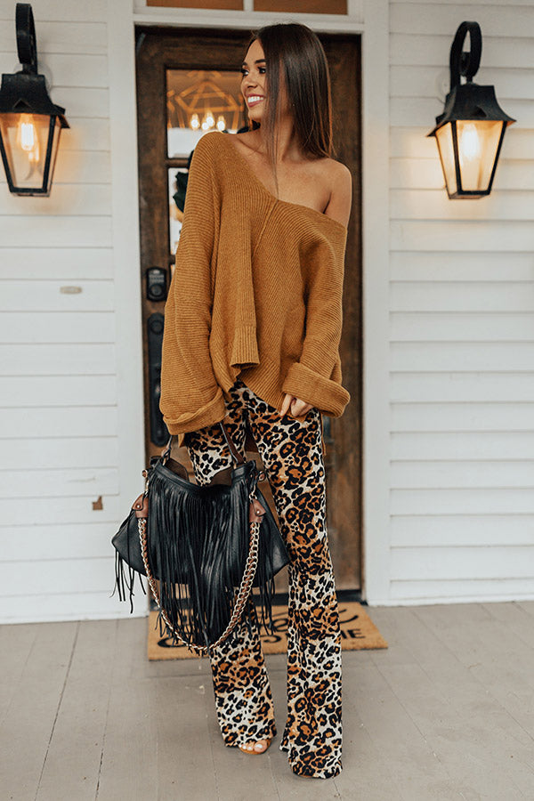 Ski Party Shift Sweater In Mustard Image - 2