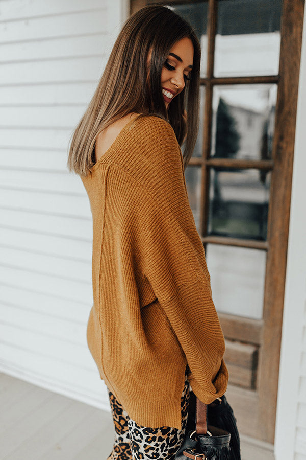 Ski Party Shift Sweater In Mustard Image - 4