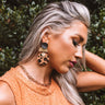 Forever Favorite Leopard Earrings In Brown Image - 1
