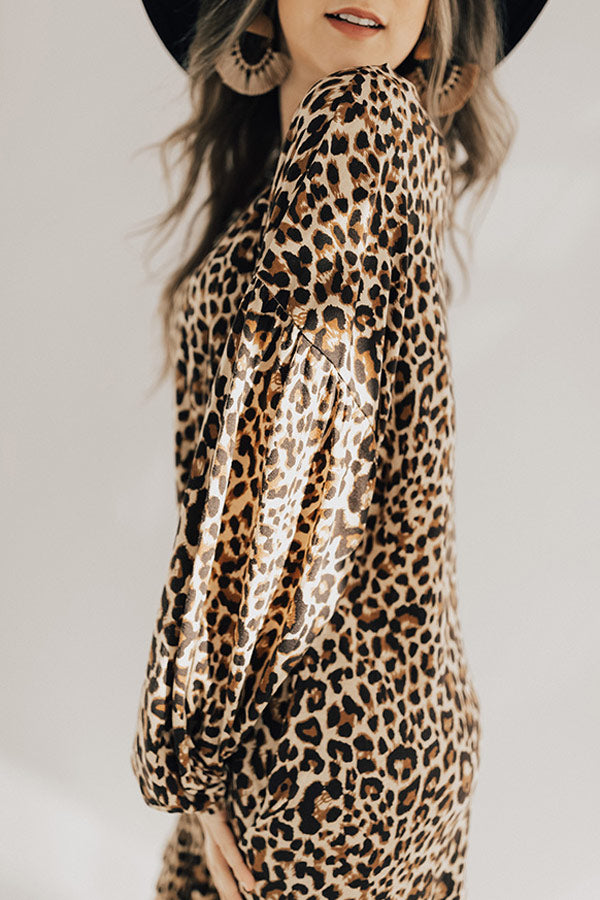 Feelin' Fine Leopard Shift Dress Image - 3