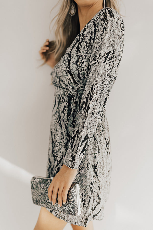 Shopping In The City Snake Print Dress Image - 2