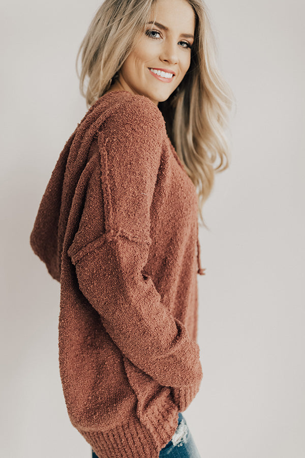 That Cozy Feeling Shift Sweater In Rustic Rose Image - 3