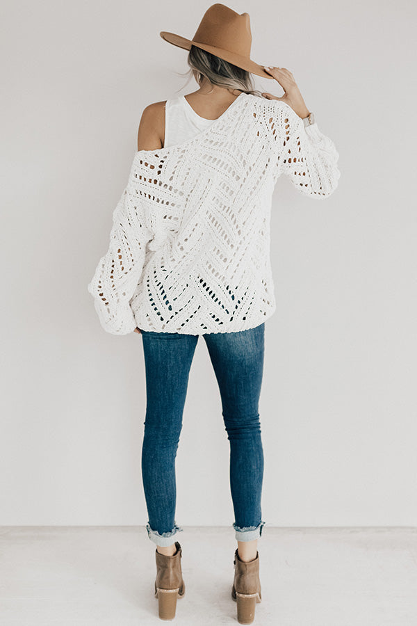 Season Of Style Tunic Sweater in Ivory Image - 5