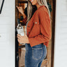 Chill And Kisses Lightweight Jacket in Rust Image - 1