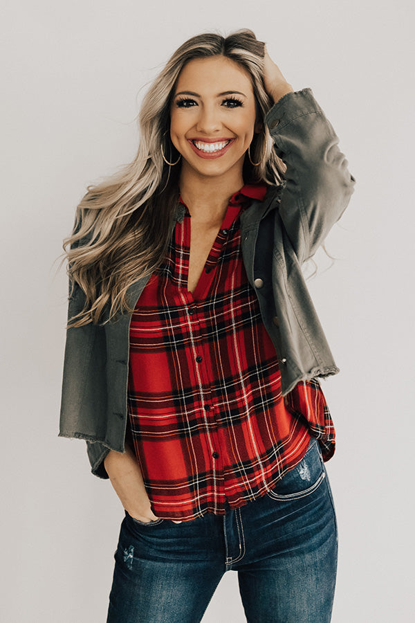 Chill And Kisses Lightweight Jacket in Olive Image - 4