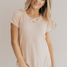Criss Cross Crushing Shift Tee in Pink Image - 1