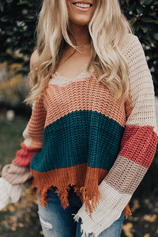 Cocoa Cheers Shift Sweater in Peach Image - 4