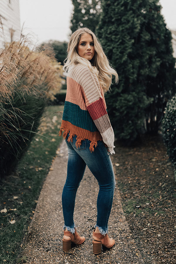 Cocoa Cheers Shift Sweater in Peach Image - 5