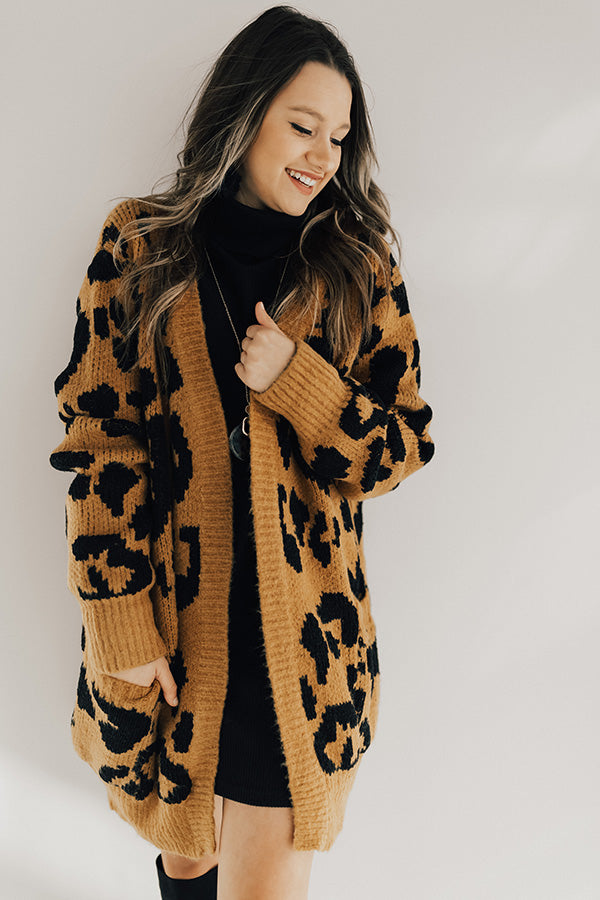 Feline Fine Leopard Cardigan Image - 1