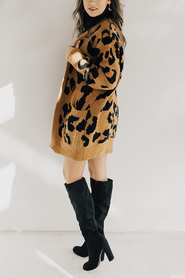 Feline Fine Leopard Cardigan Image - 3