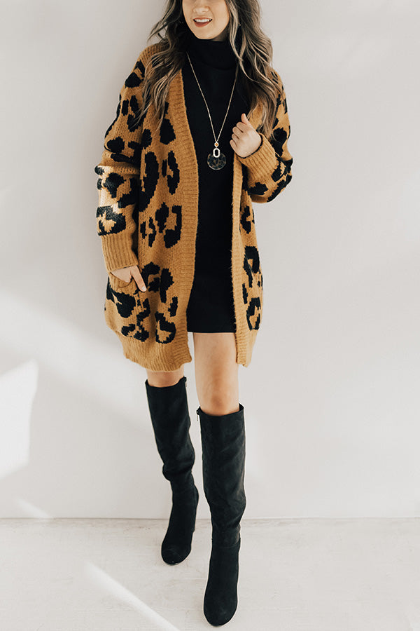 Feline Fine Leopard Cardigan Image - 2