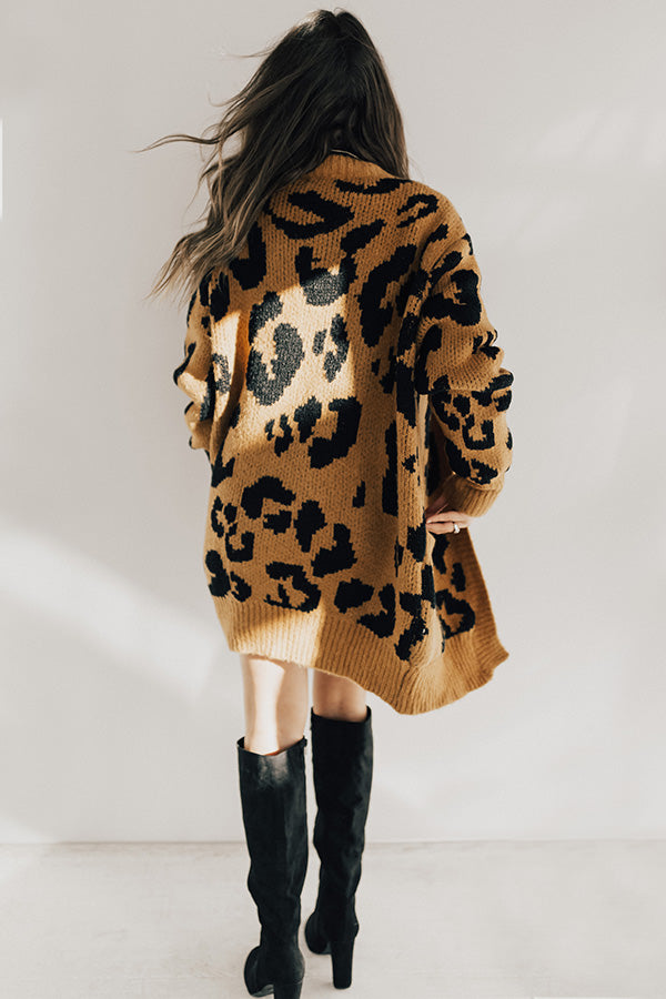 Feline Fine Leopard Cardigan Image - 5