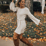 Keeping Cozy Chenille Sweater Dress in Ivory Image - 1