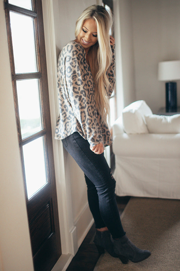 Skating In Central Park Leopard Shift Top Image - 3