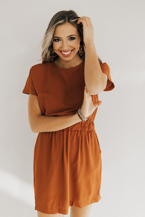 May I Have This Dance Dress In Rust Image - 2