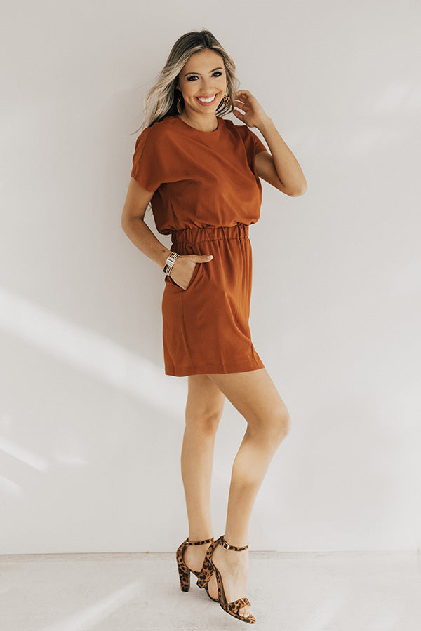 May I Have This Dance Dress In Rust Image - 3