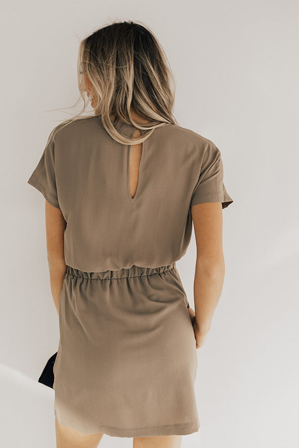 May I Have This Dance Dress In Taupe Image - 5