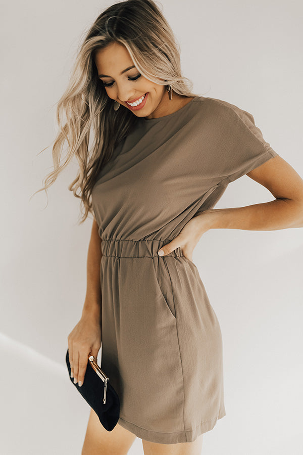 May I Have This Dance Dress In Taupe Image - 3