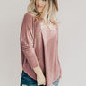 Kissing Under The Stars Waffle Knit Top in Vineyard Grape Image - 1
