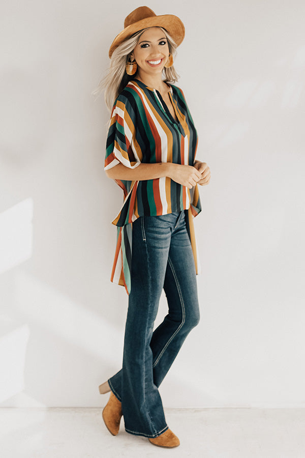 Cool Weather Feels Stripe Tunic Image - 2
