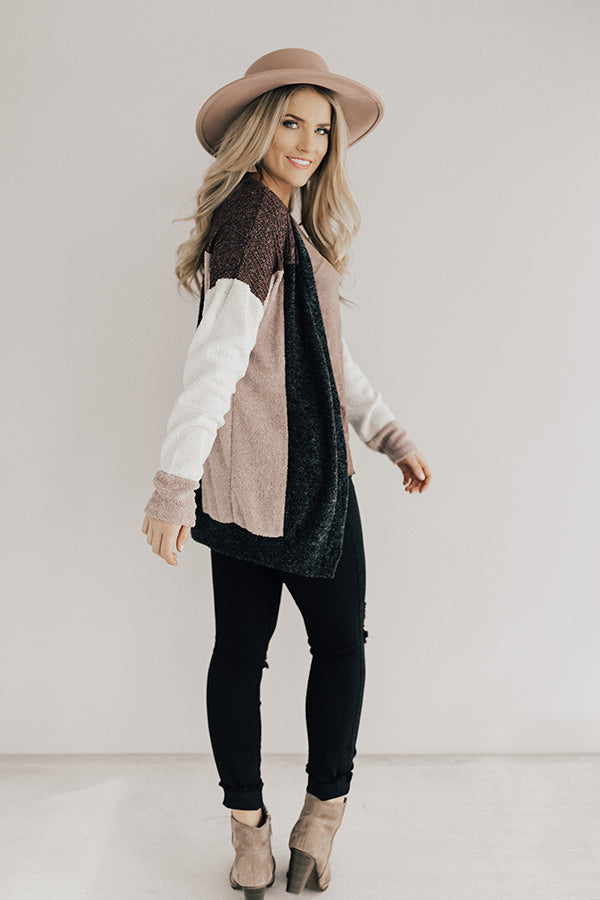 Cozy In The City Color Block Cardigan Image - 4