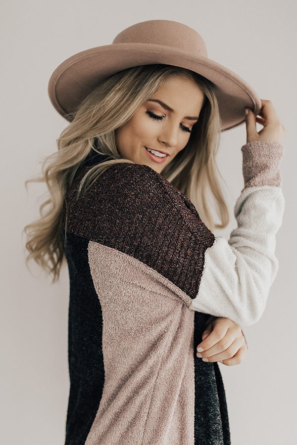 Cozy In The City Color Block Cardigan Image - 3