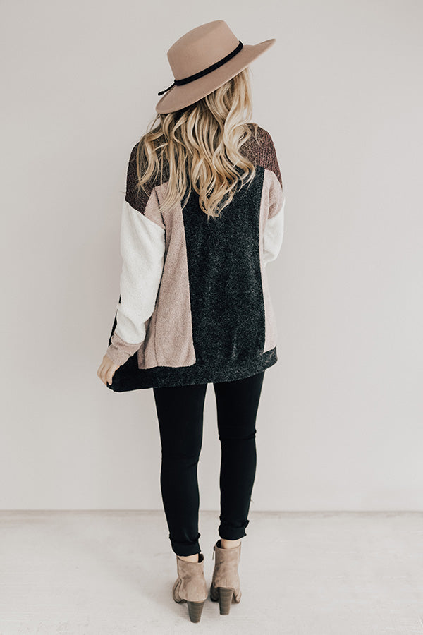 Cozy In The City Color Block Cardigan Image - 5