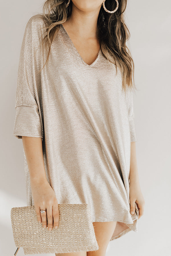 Champagne Dreams Shift Dress Image - 2