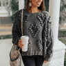 Falling In Love Hand-Knit Sweater In Slate Image - 1