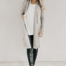 She's Fashionably Late Cardigan In Grey Image - 1