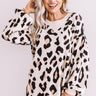 Spotted In Manhattan Leopard Sweater in Cream Image - 1