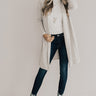 She's Fashionably Late Cardigan In Stone Image - 1