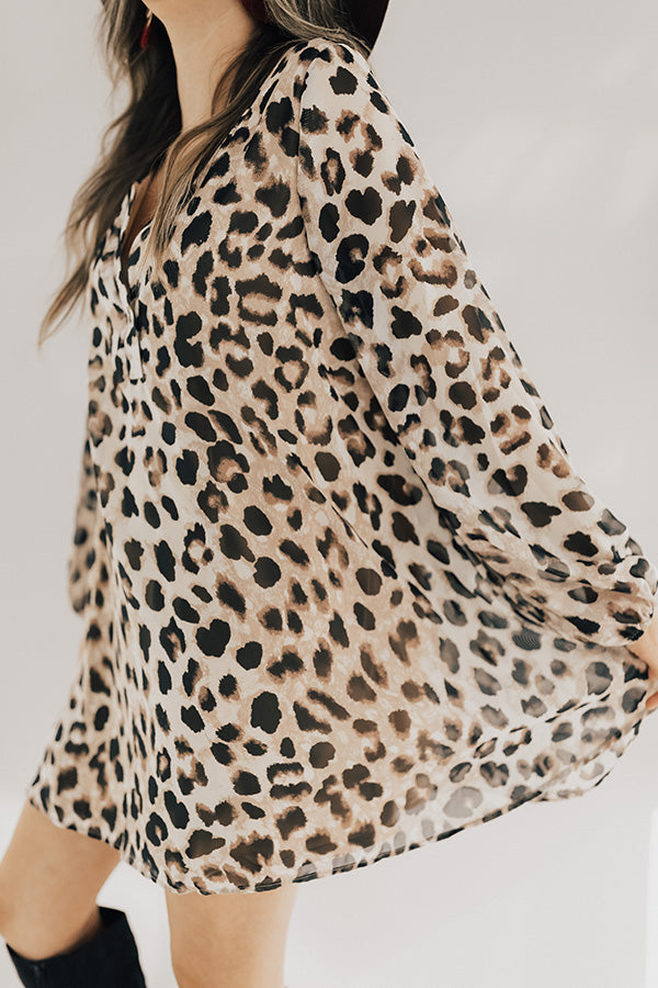 Let's Celebrate Leopard Tunic Dress Image - 4
