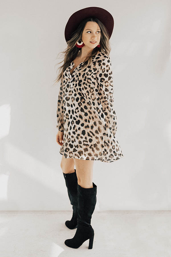 Let's Celebrate Leopard Tunic Dress Image - 3