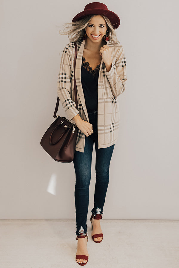 See You In Aspen Plaid Coat Image - 1