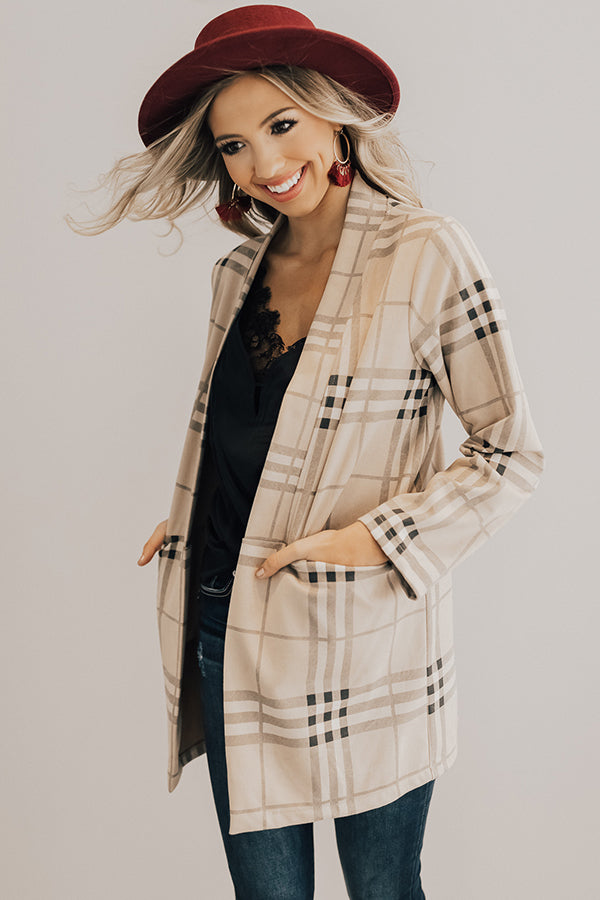 See You In Aspen Plaid Coat Image - 2