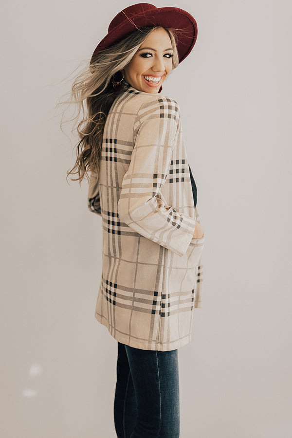 See You In Aspen Plaid Coat Image - 3