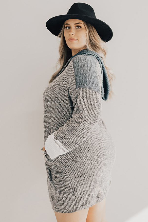 Vail Getaway Waffle Knit Sweater Dress Curves Image - 5
