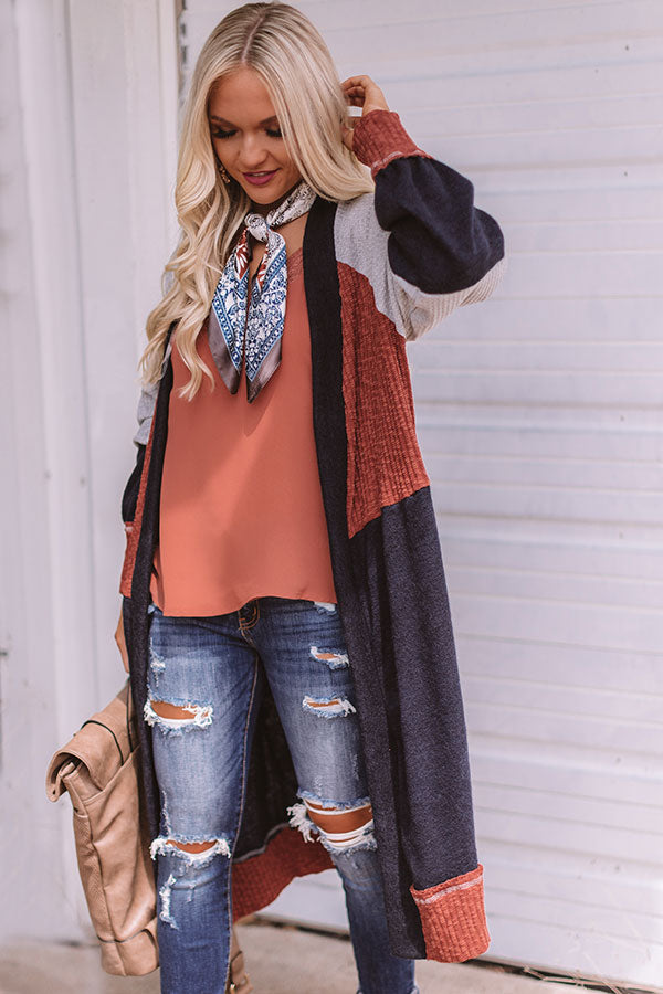 Dream Of Me Color Block Cardigan Image - 1