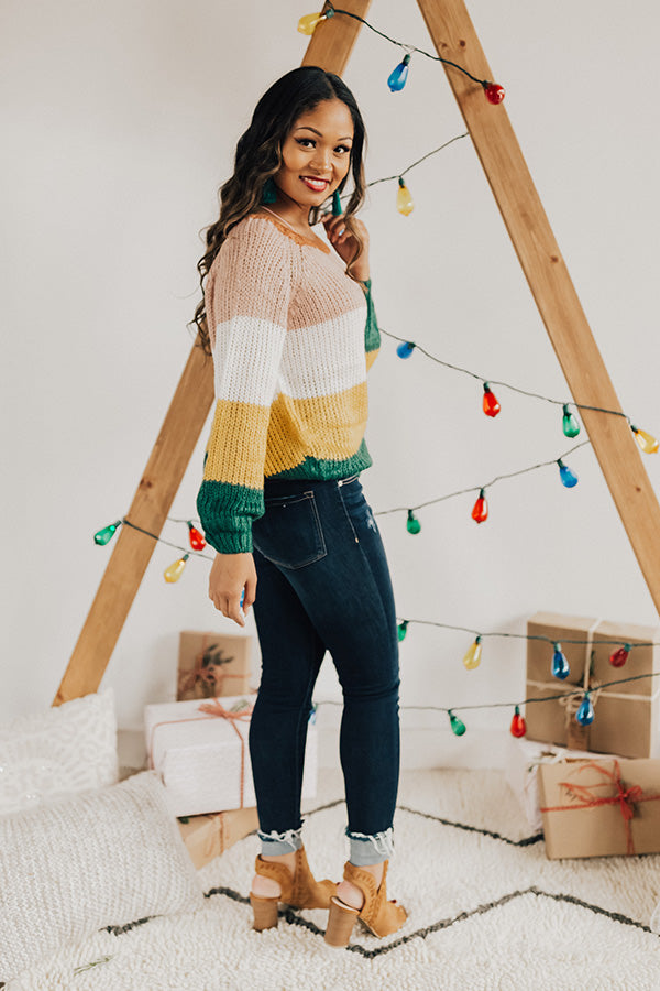 Always On Mountain Time Stripe Knit Sweater Image - 3