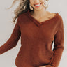 Hot Chocolate Cozy Chenille Sweater In Cinnamon Image - 1