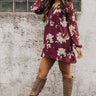 Chiffon On My Mind Floral Tunic Dress in Purple Image - 1