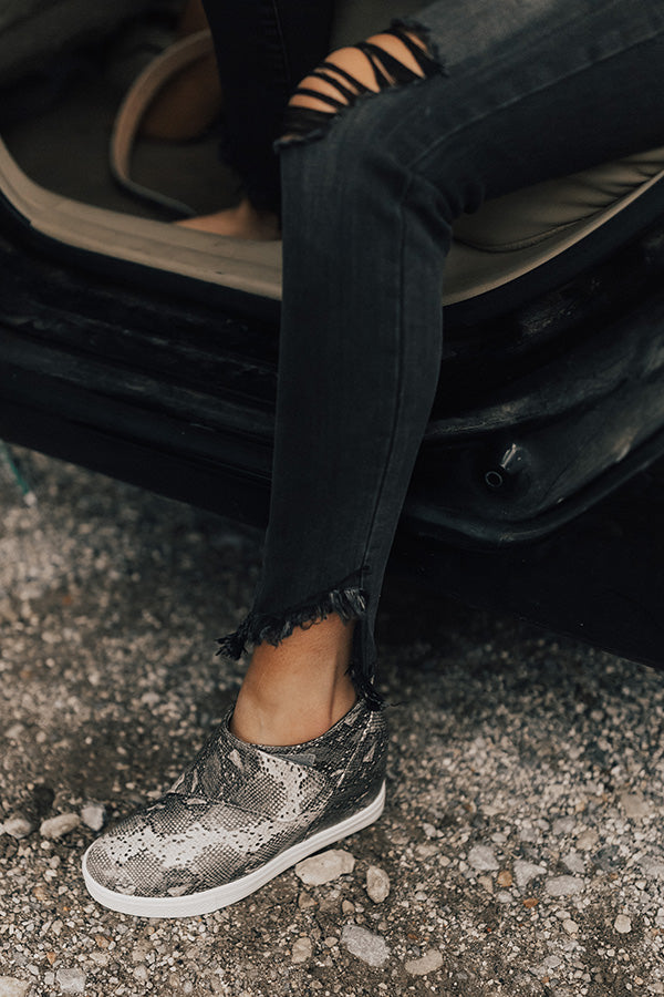 The Penny Lane Snake Print Bootie Image - 4