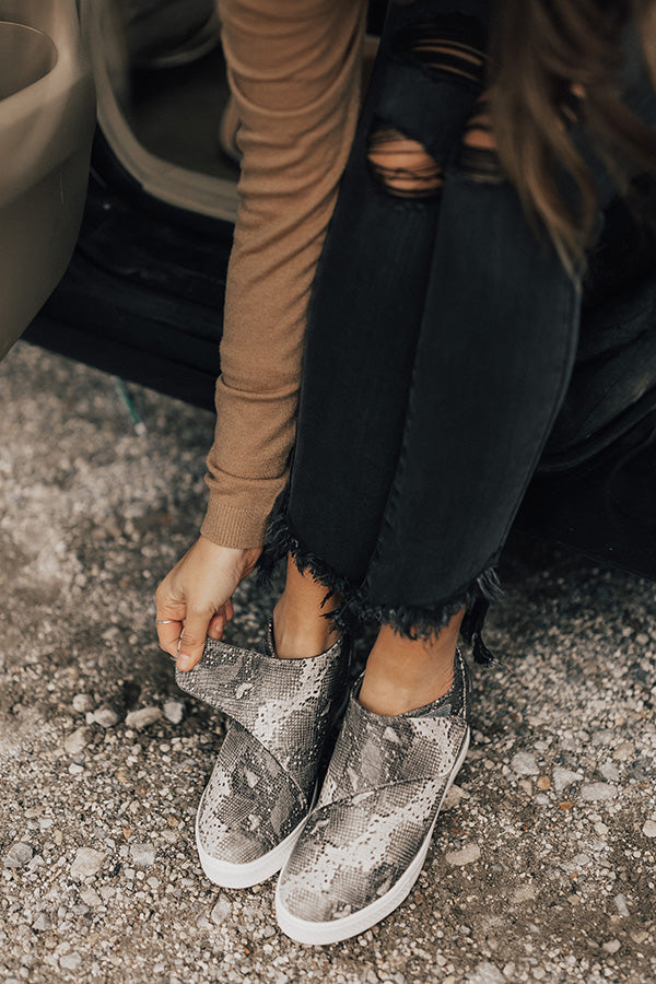 The Penny Lane Snake Print Bootie Image - 2