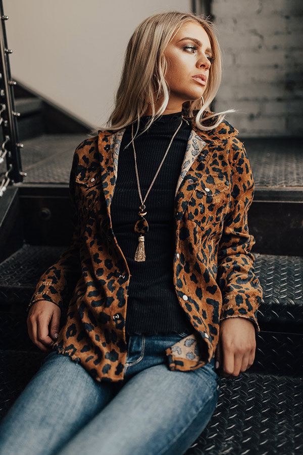 Spotted In Vail Leopard Button Up Image - 1