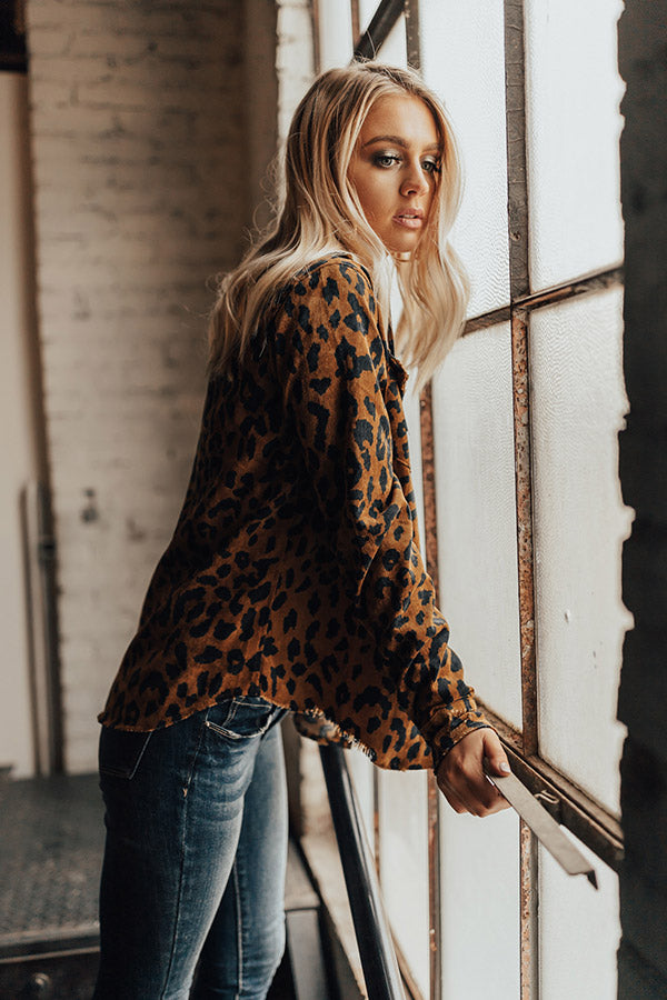 Spotted In Vail Leopard Button Up Image - 3