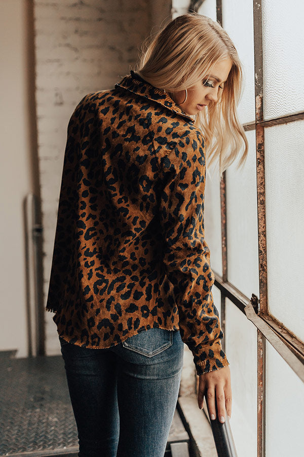 Spotted In Vail Leopard Button Up Image - 4