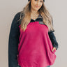 Arctic Chill Fleece Shift Pullover in Fuchsia Curves Image - 1