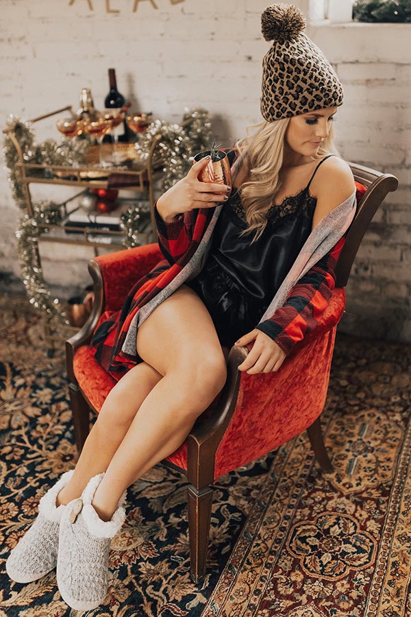 Secret Admirer Satin Pajama Set in Black Image - 3