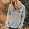 Keep It Cool Quilted Shift Sweater in Light Grey Image - 1